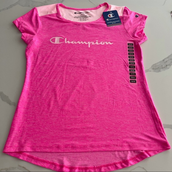 Champion Teen’s size 14/16 Pink Short Sleeve Top - Picture 7 of 7